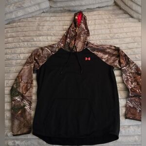 Under Armour Pink and Camo ColdGear Hoodie